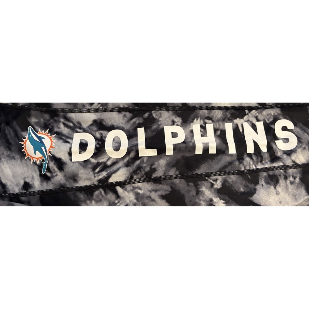 Miami Dolphins NFL Tie Dye‎ Unisex Jogger Pants Black XL Polyester Spandex